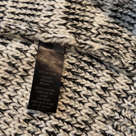 FOXY jeans hooded knit open cardigan with little silver threads - Picture 7 of 15